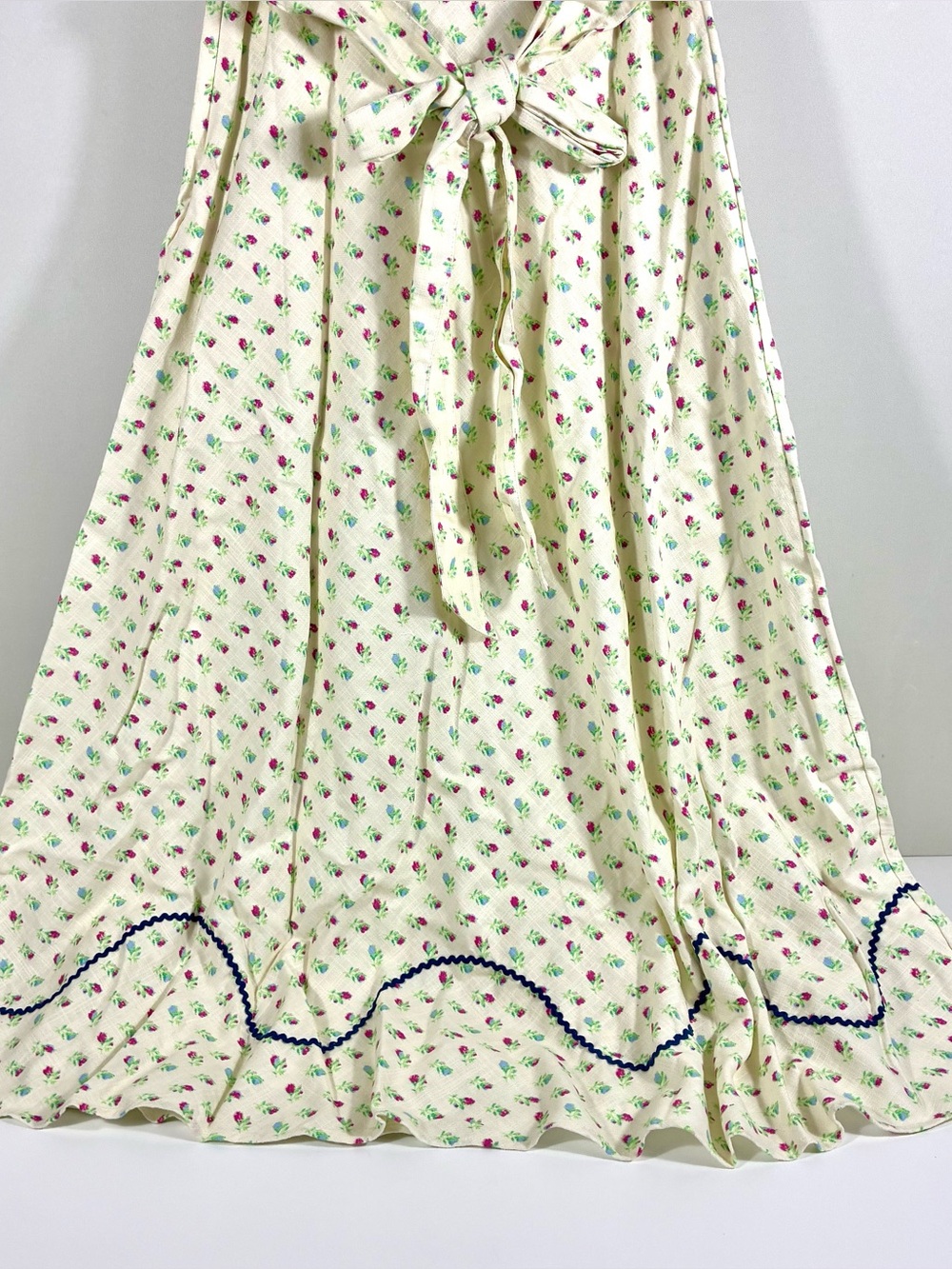 Free People Sweet Hearts Floral Sleeveless Cotton Midi Dress Western Medium NWT - Picture 15 of 17